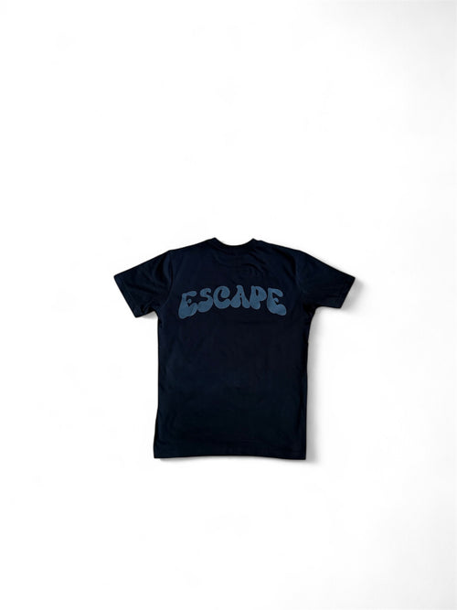 ESCAPE Graphic T-Shirt - Retro Lettering in black